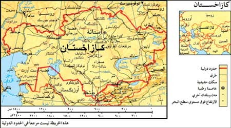 خريطة كازاخســــــــتان