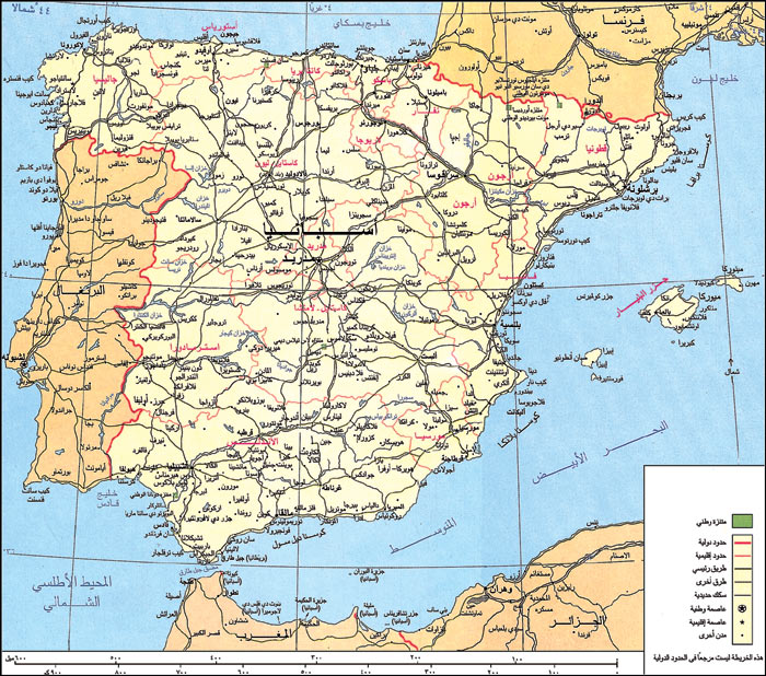 خريطة أسبانيا