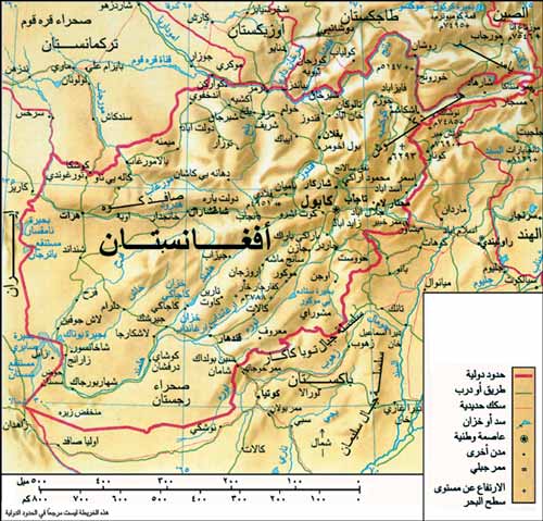 الخريطة السياسية لأفغانستان