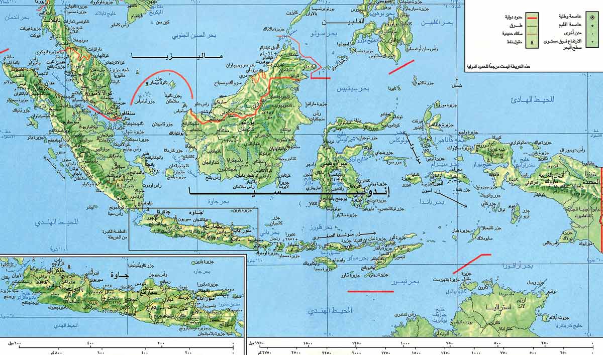 خريطة إندونيسيا