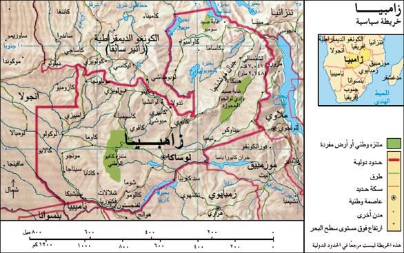 خريطة زامـبـيــــــــــــا