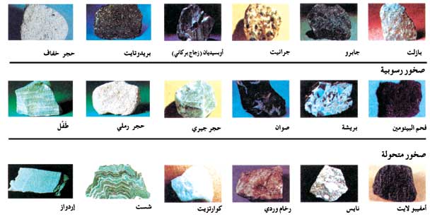 أنواع الصخور