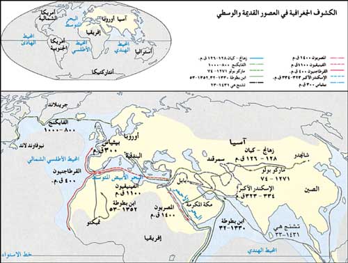 الكشوف الجغرافية في العصور القديمة والوسطى.