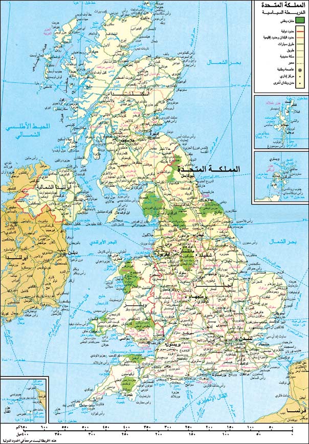 خريطة المملكة المتحدة